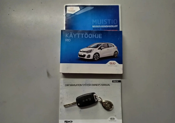 Kia Rio cena 37900 przebieg: 120000, rok produkcji 2016 z Bełżyce małe 326
